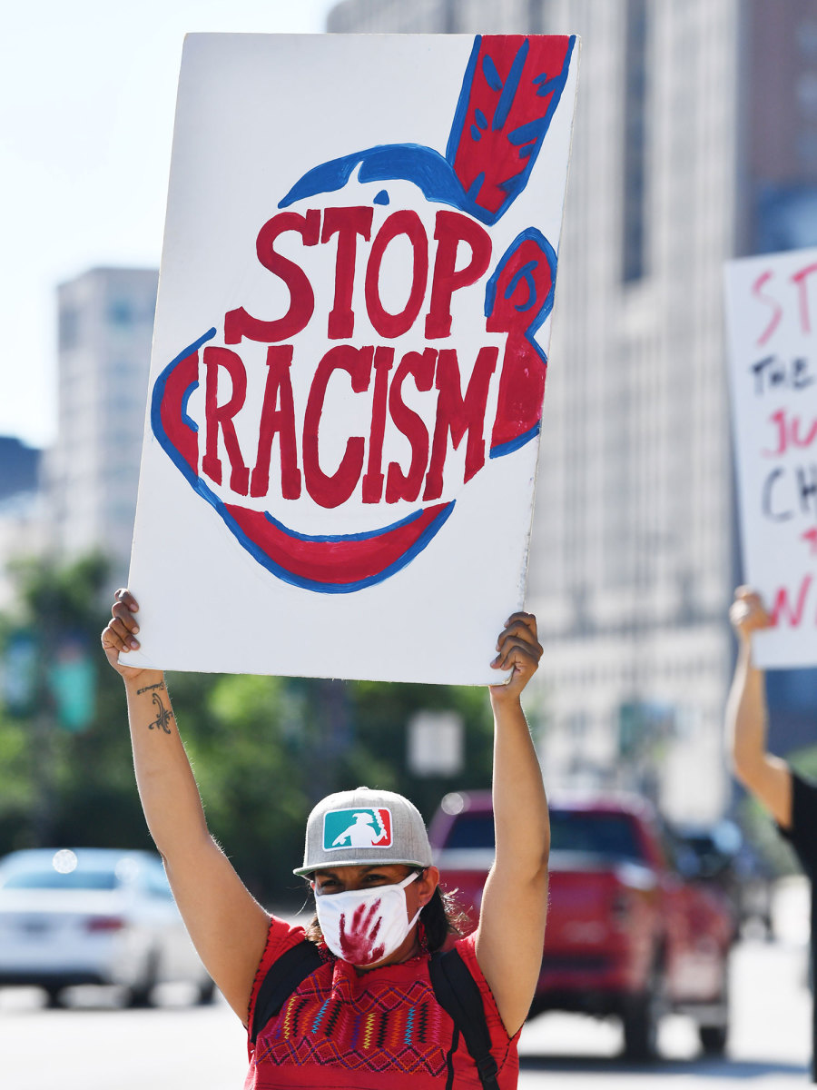 Cleveland baseball protest
